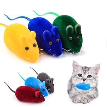 Pets Empire Pet Cat Play Playing Toys False Lifelike Mouse Rat Mice Squeak Noise Squeeze Sound Toys (3 Pcs)