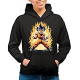 Fan Art the Fan Tee Sudadera Adulto con Capucha de Mujer Dibujos Animados Dragon Bola Ball Anime Manga 818 L