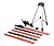 Telescoping Pole, Telescoping Laser Level Support Pole with Tripod and Mount for Lasers Level of Rotary and Line Lasers