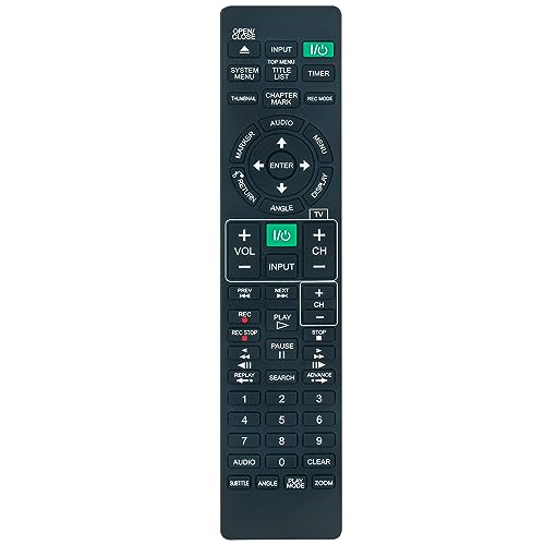 RMT-D257A Replacement Remote Control Applicable for Sony DVD Recorder RDR-GX380 RDRGX380 RDR-GX257 RDRGX257