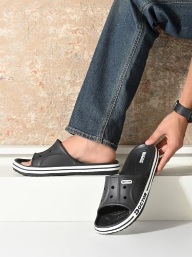 Image of Men's EVA Slide Slippers | Lightweight Comfort Bathroom & Casual Slides | Anti-Skid Soft Cushioned Slip-On Slippers for Indoor & Outdoor Use