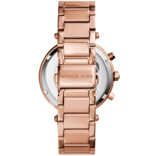 Image of Michael Kors Mother of Pearl Dial MK5491 Rose Gold-Tone Women's Analog Watch MK5491I