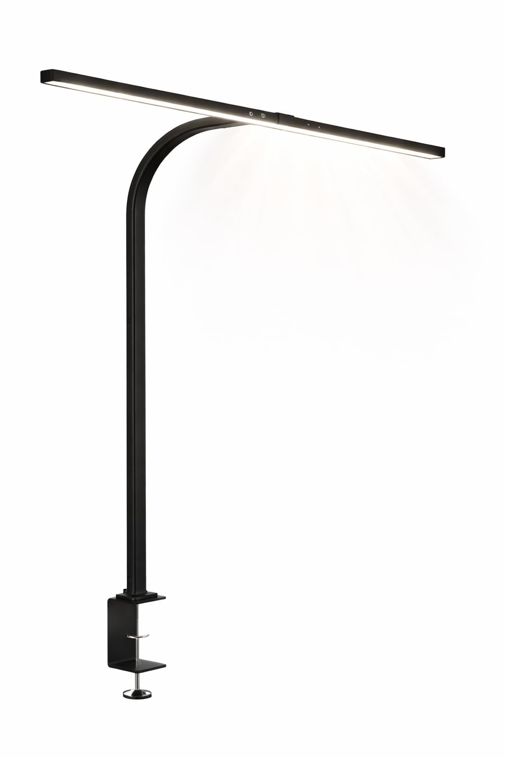 Unilux Lampada Strata Da Tavolo a Led 11 W, Controllo Touch Per Regolare La Luminosità E La Temperatura Del Colore, colore Nero