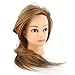 ERYUE Mannequin Head Practice Manikin Cosmetology Doll Hairstyling Training Head with Fluffy High Temperature Fiber for Beauty Teachers, Students, and Professionals