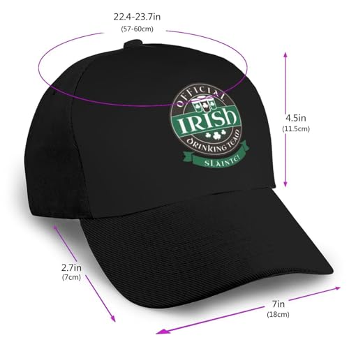 Official Irish Drinking Team Unisex Classic Adjustable Curved Brim Baseball Cap, Trucker Hat2
