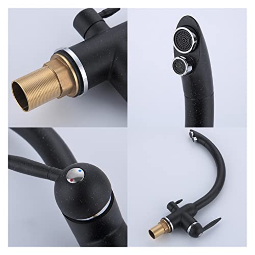 Robinet de cuisine avec double bec filtrant et purification rotative à 360 - 4