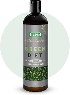 IFFCO Urban Gardens - Green Diet - 500 ML - Organic Plant Food For Potted Indoor & Outdoor plants, Balanced Macro & Micro Nutrients, Water Soluble (500 Ml)