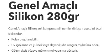 Selsil Silikon Genel Amaçlı Şeffaf 280 gr
