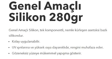 Selsil Silikon Genel Amaçlı Şeffaf 280 gr