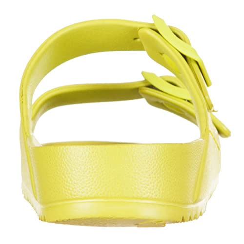 Chaussons Capri en caoutchouc EVA souple ajustable couleur citron vert