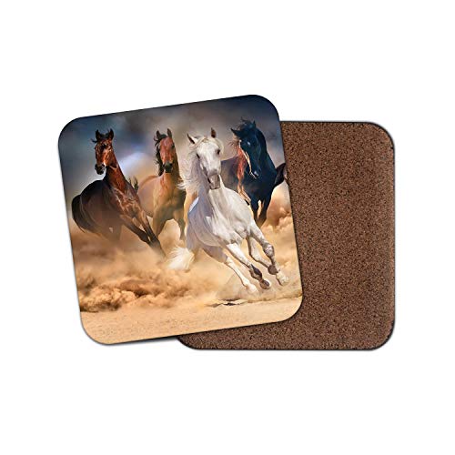 Beautiful Horses bevande sottobicchiere – equine Animal Wild Mustang Cool Fun Gift # 8532