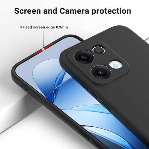 Image of Back Cover for Oppo Reno13 5G | Full Camera Protection | Premium Liquid Silicon Case | Flexible Bumper Case for Oppo Reno13 5G (Grey)