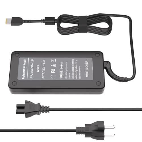 170W AC Charger Fit for Lenovo Thinkpad T15p T15g P15v P16v P15 P16 P17 Gen 3 2 1, P50 P51 P52 P53 P70 P71 P73, P1 Gen 6 5 4 3 2 1, W540 W541 Power Adapter