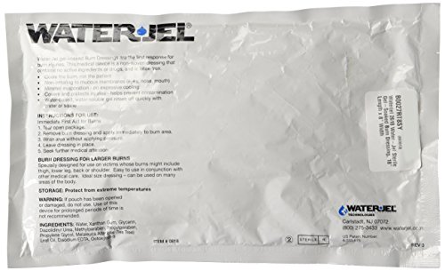 Waterjel 2618 Water-Jel Sterile Gel-Soaked Burn Dressing, 18" Length x 8" Width