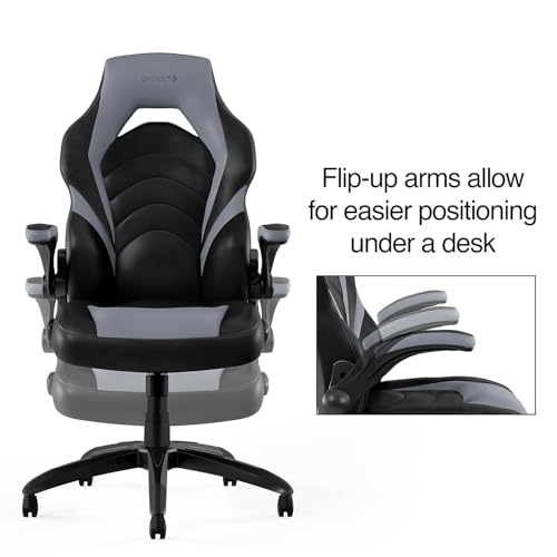 Image of STAPLES Emerge Vortex Gaming Chair, Ergonomic, Adjustable Height, Swivel, Black