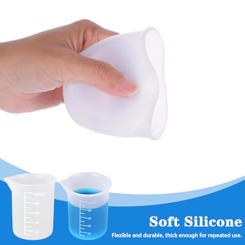 6 vasos de silicona para medir de 100 ml miniatura 5