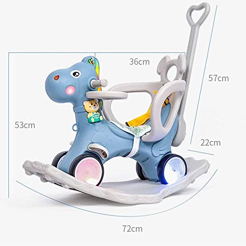 YWSZJ 2 in 1 Kids Horse Kinderwagen New Baby Schaukelpferd Kids Rocker Ride auf Toy Rocking Animal Child – Bild 3