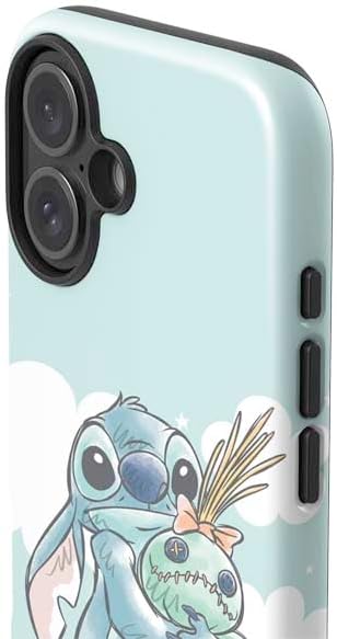 Skinit Impact Phone Case Compatible with iPhone 17 - Officially Licensed Disney Lilo and Stitch Stitch and Scrump Design