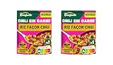 BONDUELLE - Chili Sin Carne - Riz, Haricots Rouges et Maïs - Recette Végétarienne - Plat Préparé Nourrissant et Gourmand - Nutri-Score A - Sachet de 250 g (Lot de 3)