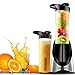luoyipink 600ML Frullatore Portatile, Mini frullatore a spremiagrumi, Tazza spremiagrumi 2 in 1, con 6 Lame, Design a Doppia Tazza, Adatto a casa, Ufficio, Scuola, Sport,attività all'aperto,Viaggi