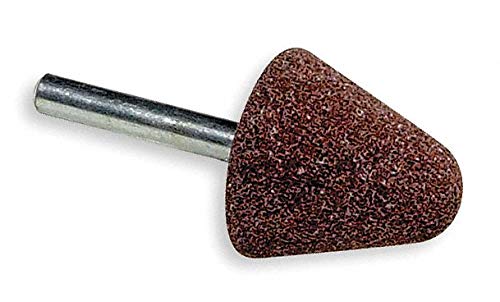 Norton Vitrified Mounted Point, 60 Grit, Medium Grade Aluminum Oxide, 1-1/4