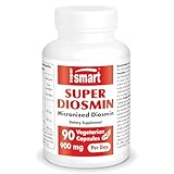Supersmart - Diosmin Plus 900 mg Per Day - Flavonoid Complex - 90% Total Flavonoids & 80% Diosmin - Circulation & Vein Support Supplement | Non-GMO & Gluten Free - 90 Vegetarian Capsules