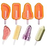 [Diseño práctico] El diseño de boca ancha en el lateral facilita la inyección de helado en el molde; es fácil de hacer helado, suave y elástico y fácil de desmoldar; el diseño a prueba de polvo con tapa es a prueba de polvo y más higiénico; El diseño de la parte inferior es estable, los cubitos de hielo no son fáciles de deformar y pueden ser de uso más repetido, más respetuosos con el medio ambiente y más cómodos de usar.
