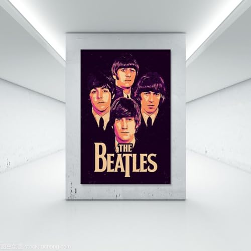 LUISAS Poster décoratif sur toile The Beatles Fanart – Impression d’art moderne pour chambre à coucher – 30 x 45 cm - Les Beatles, Paul McCartney, John Lennon, RIngo Starr, George Harrison LUISAS Poster décoratif sur toile The Beatles Fanart - Impression d'art moderne pour chambre à coucher - 30 x 45 cm – Image 8