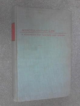 Unknown Binding Miscellany-at-Law - A Diversion for Lawyers and Others Book
