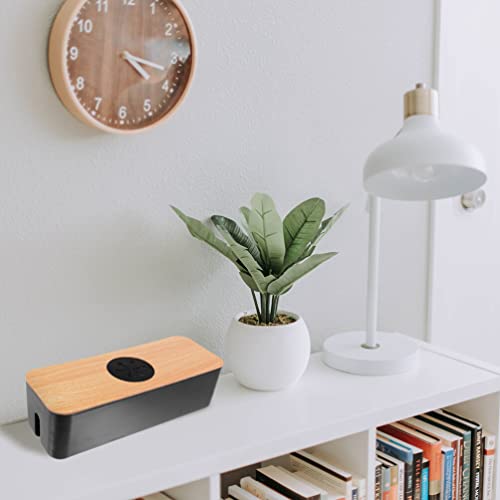 Boîte de rangement pour prises et câbles Alipis noir