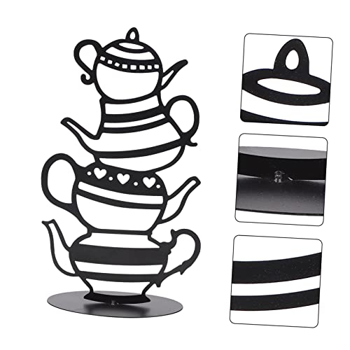 Tetera de hierro decorativa en salones modernos adorno de escritorio RORPOIR compacto 4