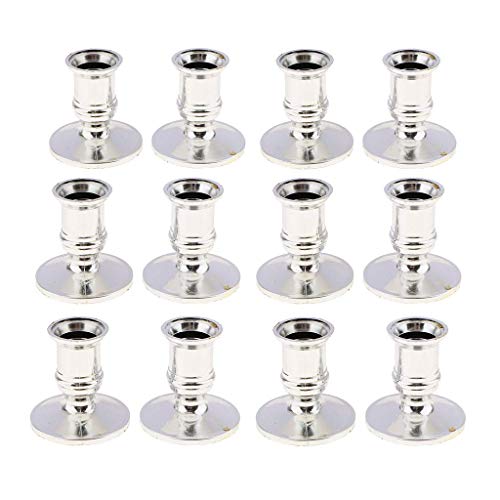 Générique Lot de 12 bougeoirs Coniques pour Bougies votives - Forme Traditionnelle - pour Mariage, fête, décoration de la Maison
