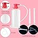 LIVE4COOL Douche - Botella para mujer, sistema de limpieza vaginal reutilizable, 600 ml, limpiador de capacidad con 4 boquillas, bolsa de almacenamiento, no tóxica