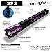 Performance Tool W2622 Firepoint-Max Rechargeable UV LED Flashlight, Anodized Aluminum Housing, Included USB-C Cable, ID Verification, Leak Detection, Water-Resistant, Purple