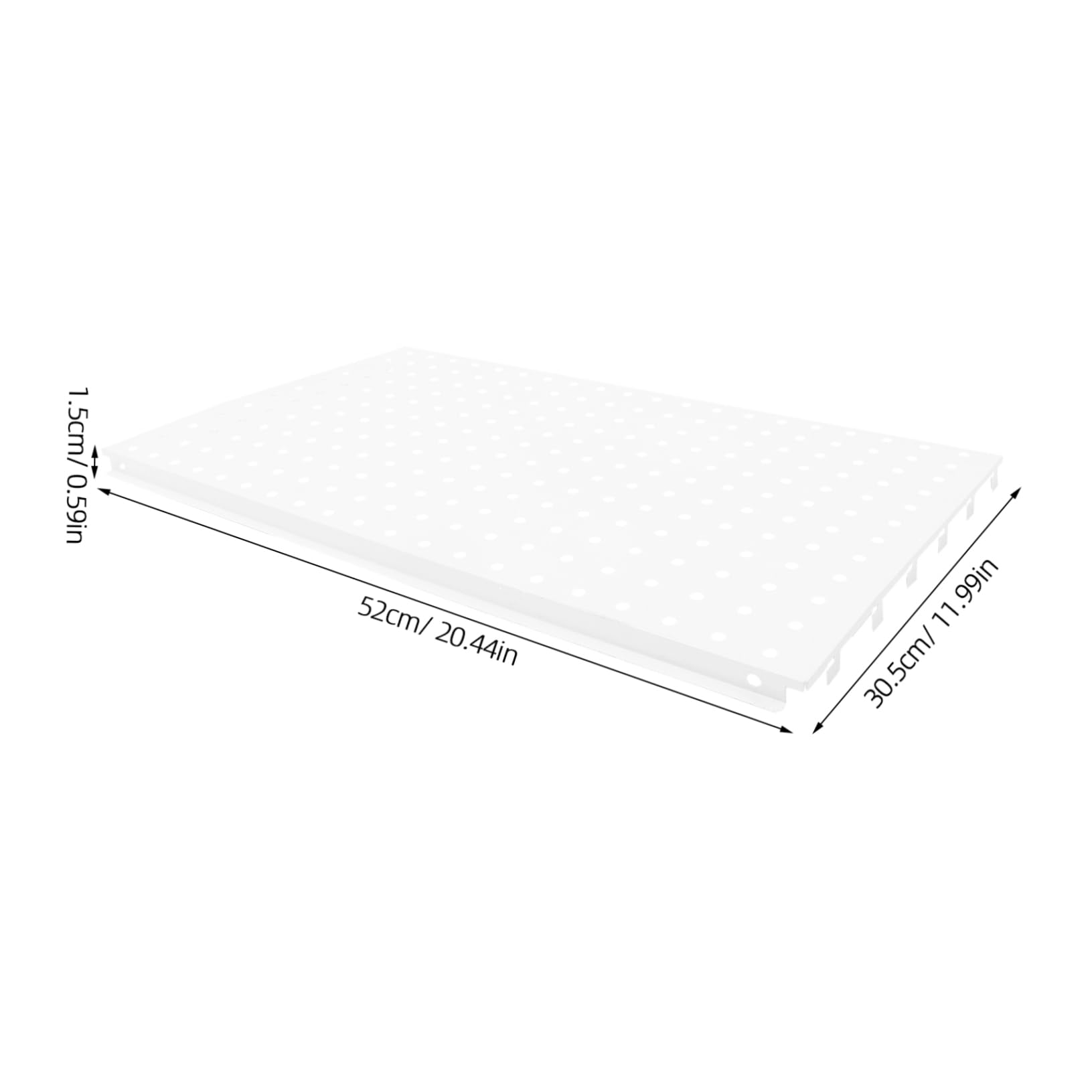 HOLIDYOYO Pegboard Wall Panels Large Tool Organizer Wall Mount Metal Pegboard Storage System