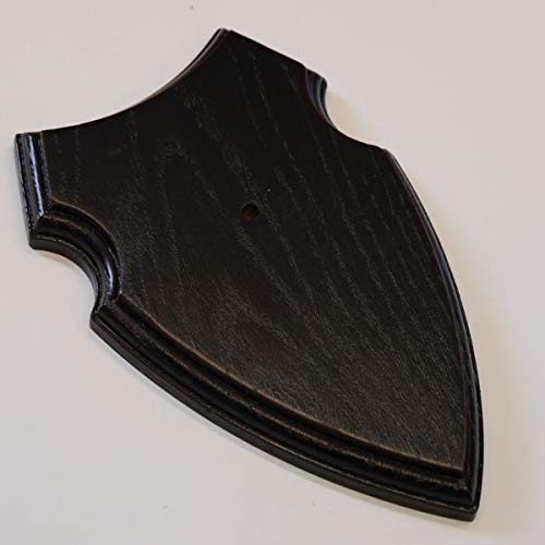 GTK - Geweihe & Trophäen KRUMHOLZ 10 Stück REH Bock Schild Trophäenschilder mit 1 Kieferfach in Eiche dunkel AF 16 x 10 cm