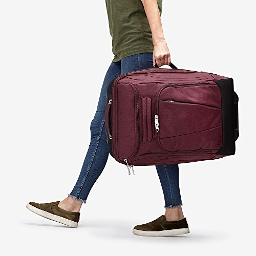 eBags Mother Lode 21 Inches Carry-On Rolling Duffel (Sinful Red)