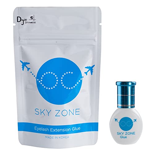 Wimpernkleber Sky Glue für Wimpernverlängerung | Professionell | Ultra Starker Halt | lange Haltbarkeit | SKY Glue Wimpernkleber | Wimpernverlängerung Kleber | Zone | 5ml (Zone)