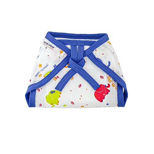 Image of Tie up Nappy For Babies, Reusable, Washable Soft Muslin Cotton Nappy /Langot for New Born Baby | Gentle on Baby Skin | Helps in Potty Training | 0-1 months | Pack of 5 | Printed