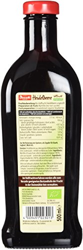 Donath BIO Vollfrucht Heidelbeere ungesüßt | Enthält ca. 500 g Heidelbeeren in BIO-Qualität | Mit Vitamin A, B und C in Kombination mit Calcium| Vegan und frei von Alkohol, Gluten und Lactose