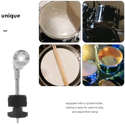 Mikinona Soporte de Metal para Cymbal Stacker de Pierna de Batería con Cabezal para Soporte de Platillo Accesorio para Hardware de Percusión miniatura 6