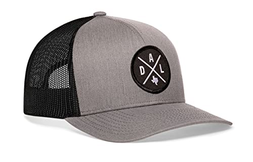 Image of HAKA State City Trucker Hat for Men & Women, Adjustable Baseball Hat, Mesh Snapback, Sturdy Outdoor Black Golf Hat