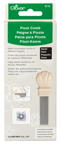Peine Clover Picot pequeño Taupe miniatura 1