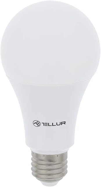 TELLUR Smart Bulb Alexa E27 LED, Wi-Fi, Phone App, Compatible with Amazon Alexa and Google Home, 10W, 1000 Lumen, Dimmable, Light Color: White / Warm / Natural