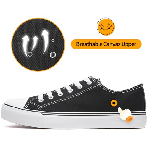 ZGR Mens Classic Casual Shoes,Lace-up Fashion Sneakers,Low Top Canvas Sneakers for Men2