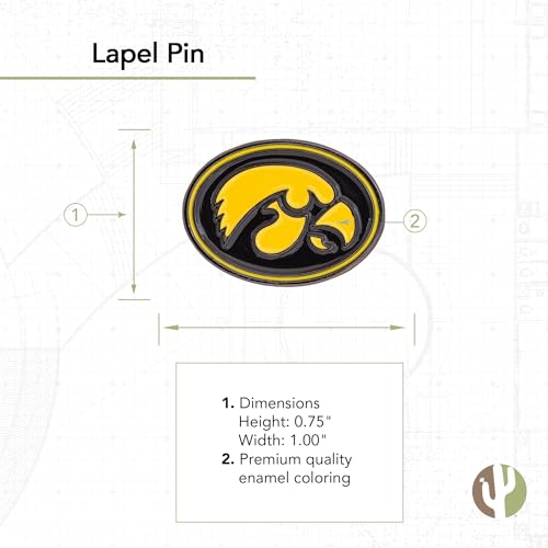 Desert Cactus University of Iowa Hawkeyes Lapel Pins Logo Enamel Made of Metal2