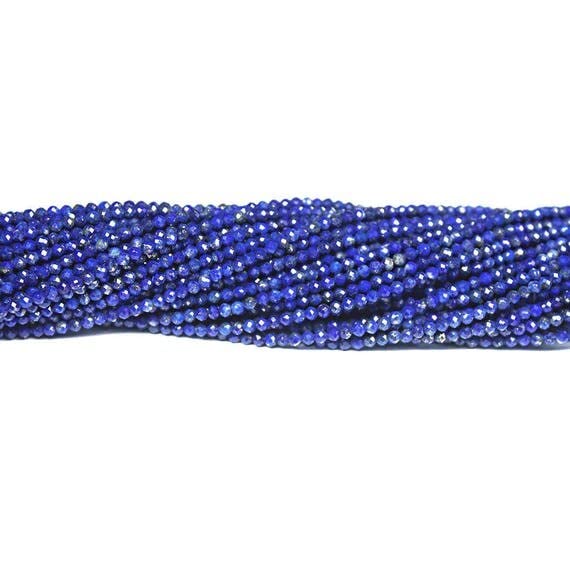 Fil lapis-lazuli 2mm perles rondelles pour fabriquer des cadeaux personnalisés