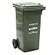 Container mit 2 Rollen, 120 Liter, Grün