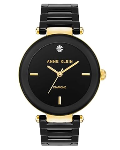 Anne Klein Damski zegarek z ceramiczną bransoletą, AK/1018BKBK