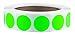 Roll Products 119-0004 Adhesive Dot Label, 1" Diameter, For Inventory and Marking, Fluorescent Green (Roll of 1000)